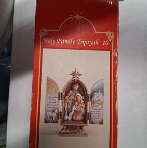 Triptych Holy Family Nativity Scene Figurine 10 In Multicolor